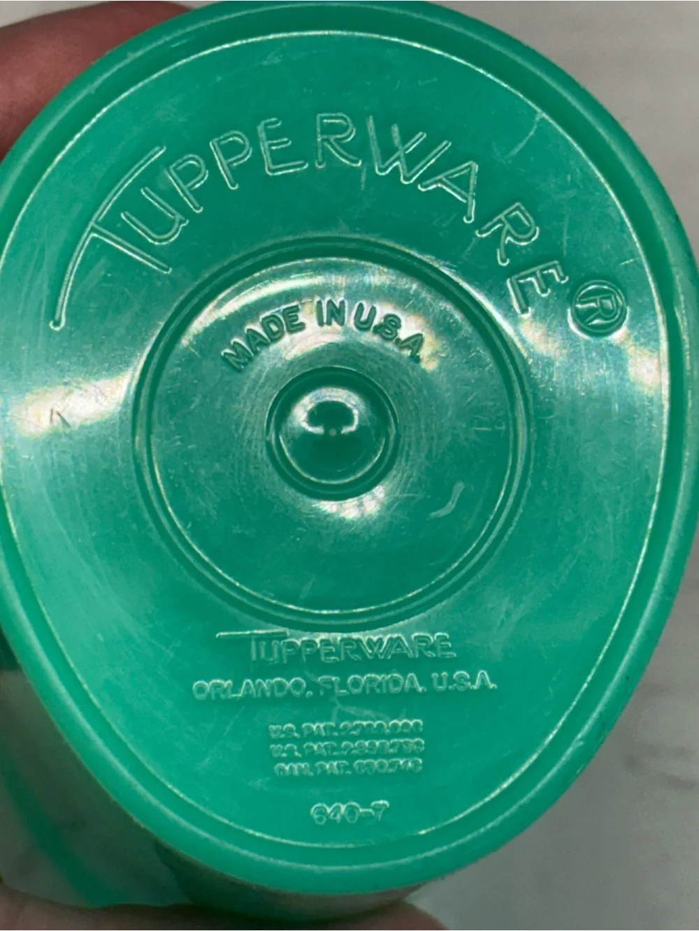 Vintage Tupperware Sweet Saver Dispenser 640 Lot of 2 Drip Free Pour Lids